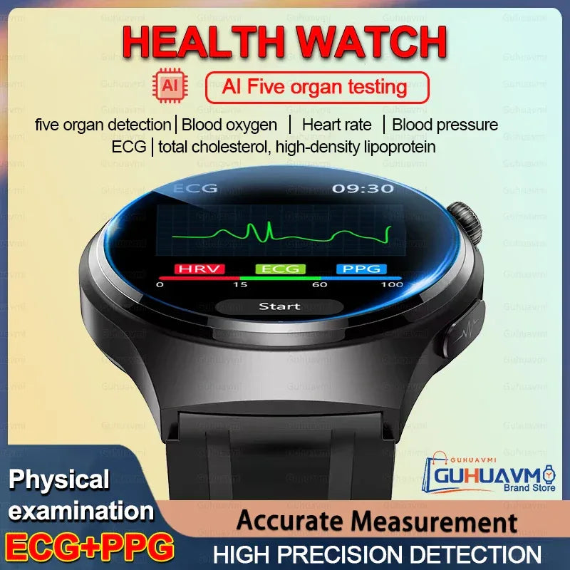 2026New Health Sport ECG AI Diagnosis Smart Watches Men Heart Rate Blood Pressure IP68 Waterproof Smartwatches For Men women - Wear444