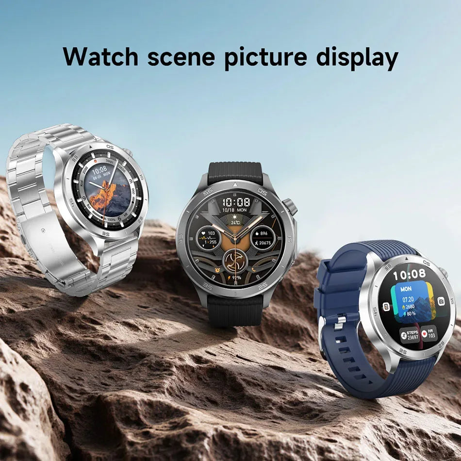 2025 New OPPO X2 Smart Watch Men's GPS Sports IP68 Waterproof Compass Heart Rate Blood Oxygen Bluetooth Call Smartwatches IOS - Wear444