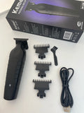 Kemei 2299 Barber Cordless Hair Trimmer 0mm Zero Gapped Carving Clipper  Professional Electric Finish Cutting Machine