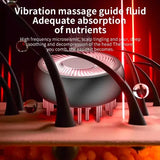 Electric Hair Regrowth Brush with Infrared Light Machine Acupoint Scalp Massage Anti-Hair Loss Exercise Hair Scrubber Combs