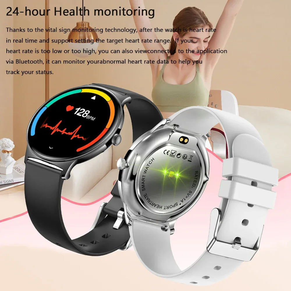 For Huawei Xiaomi New Ultra Thin Smart Watch Women Screen Always Display Time Sports Bracelet Bluetooth Call Fashion Smartwatch - Wear444