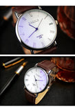 Men's Watches Top Brand Fashion Casual Men Quartz Wristwatches Leather Belt Simple Business Mens Watch Reloj Hombre Kol Saati