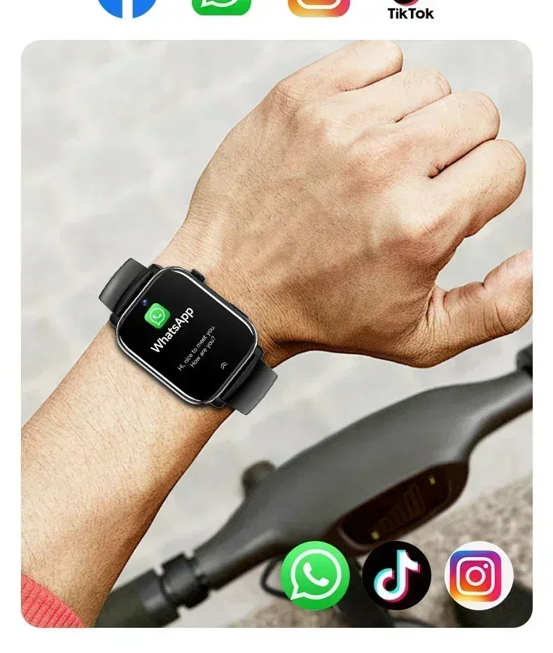 i1 Android Smartwatch with Full 4G/5G SIM Support, HD Camera, GPS, NFC, and Google Play Store，Sport Design for Men Women - Wear444