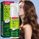 Olive Oil Hair Styling Mousse Anti-Frizz Hair Foam Mousse For Styling Hair Curly Hair Mousse For Wigs Strong Long Lasting Hold
