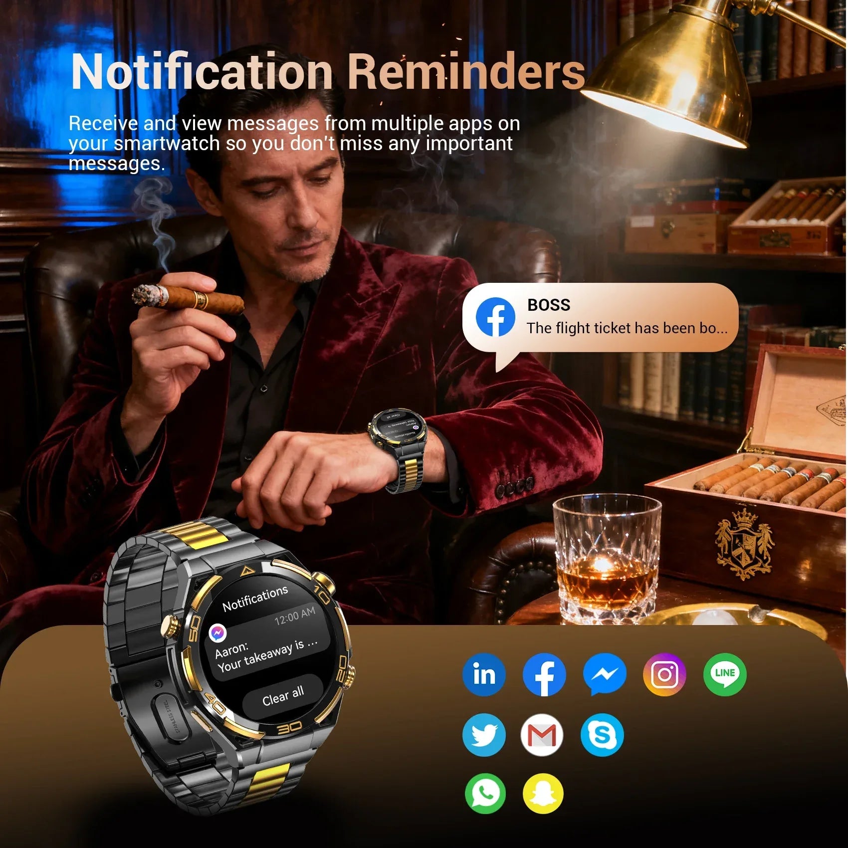 Blackview W90 Pro Smartwatch 1.43" AMOLED Display Up to 20 Days Battery Life, Blood Oxygen,Bluetooth Calling,Heart Rate Monitor - Wear444