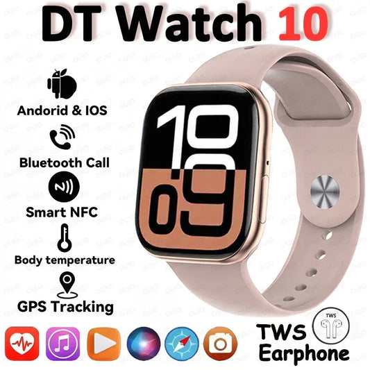 New DT Watch 10 Smartwatch 16GB Large Memory NFC 3D Stereo Vision Compass Muiti-Sport Mode Waterproof Bluetooth call Smartwatch - Wear444