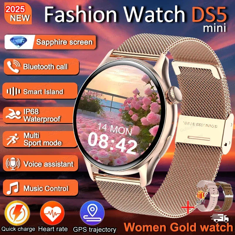 2026New Fashion Smart Watch Lady Man Watch AMOLED Screen GPS Sport Heart Rate Bluetooth Call Waterproof Outdoor Smartwatch Women - Wear444