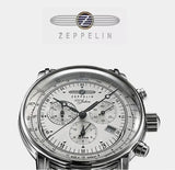 Mens Leather Band Fashion Luxury Zeppelin Airship Business Casual Men Watches