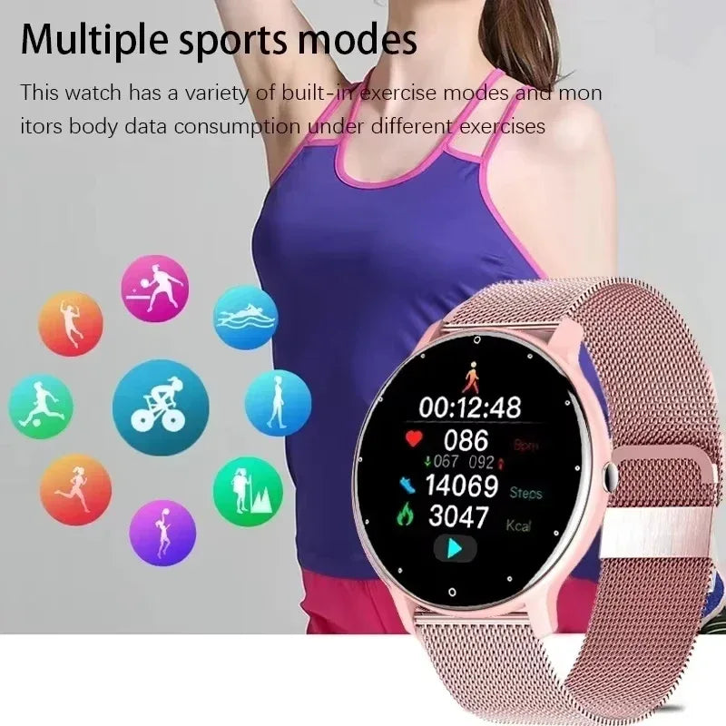 2025 New Lady Fashion Smart Watch women AMOLED HD Screen GPS Sport Heart Rate Bluetooth Call Waterproof Outdoor Smartwatch Women - Wear444