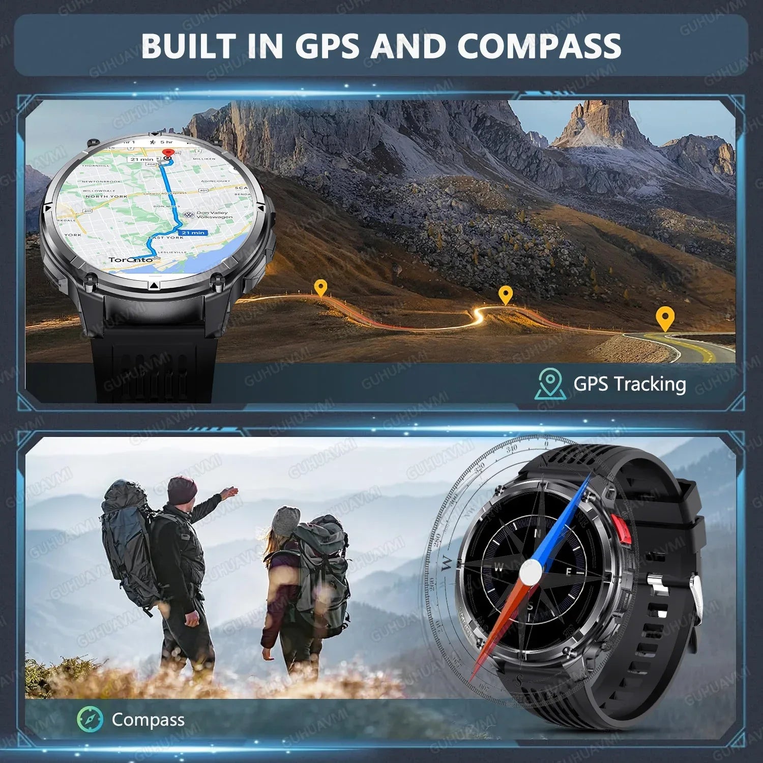 2026 New T-REX 3 PRO 1100mAh Large Battery Smart Watch 10ATM Waterproof GPS 1.7" HD AMOLED Call Sports Flashlight Smartwatch Men - Wear444