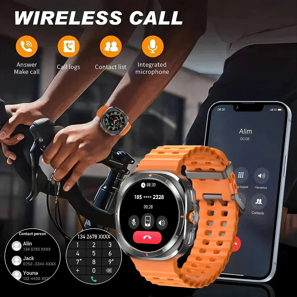 2025 New Watch8 Ultra Smart Watch Classic NFC Health Monitoring Bluetooth Call 3ATM Waterproof HD Smartwatch For IOS Android - Wear444