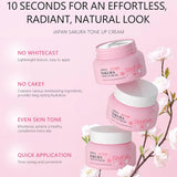 Sakura Lazy Cream Lightening Nourishing Brightening Skin Tone Natural Makeup Moisturzing Facial Cream