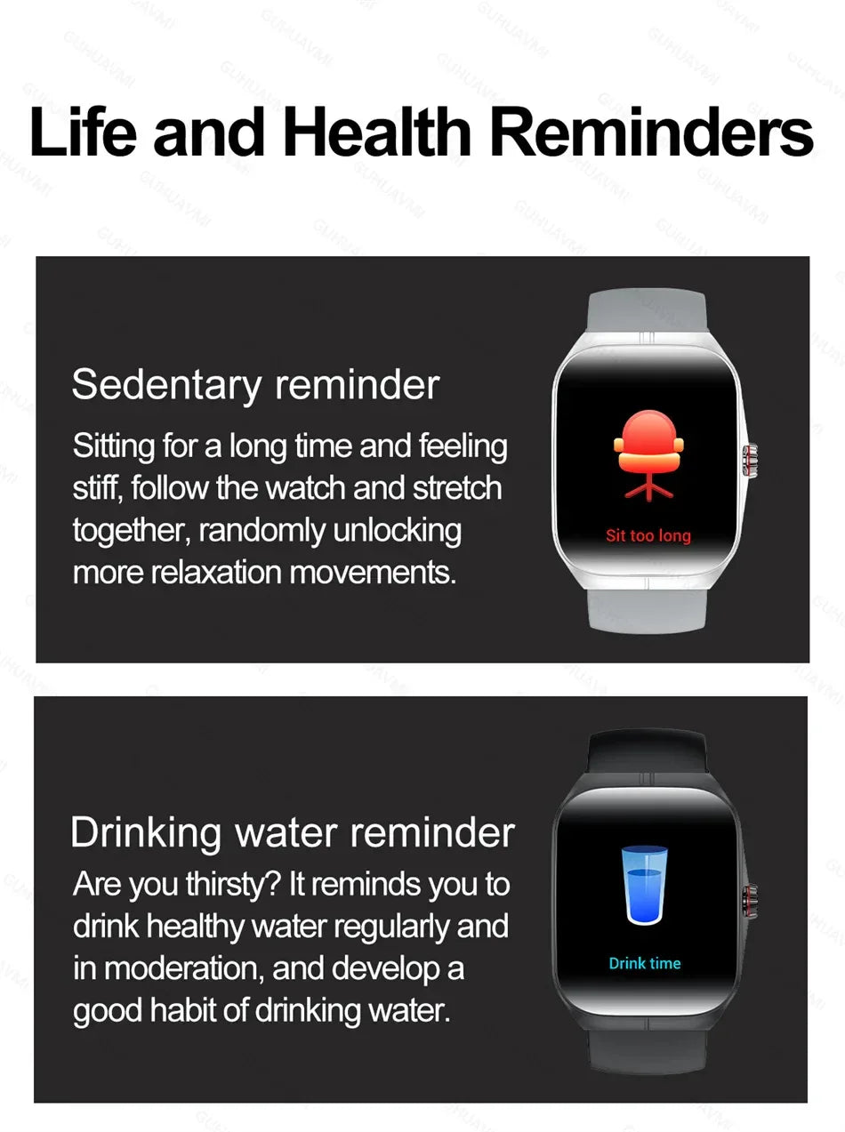 2025 NFC Smartwatch AMOLED Screen Always show Time Bluetooth Call Series 9 Clock Custom Dial Men Sport Health Women Smart Watch - Wear444