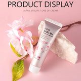 Sakura Lazy Cream Lightening Nourishing Brightening Skin Tone Natural Makeup Moisturzing Facial Cream