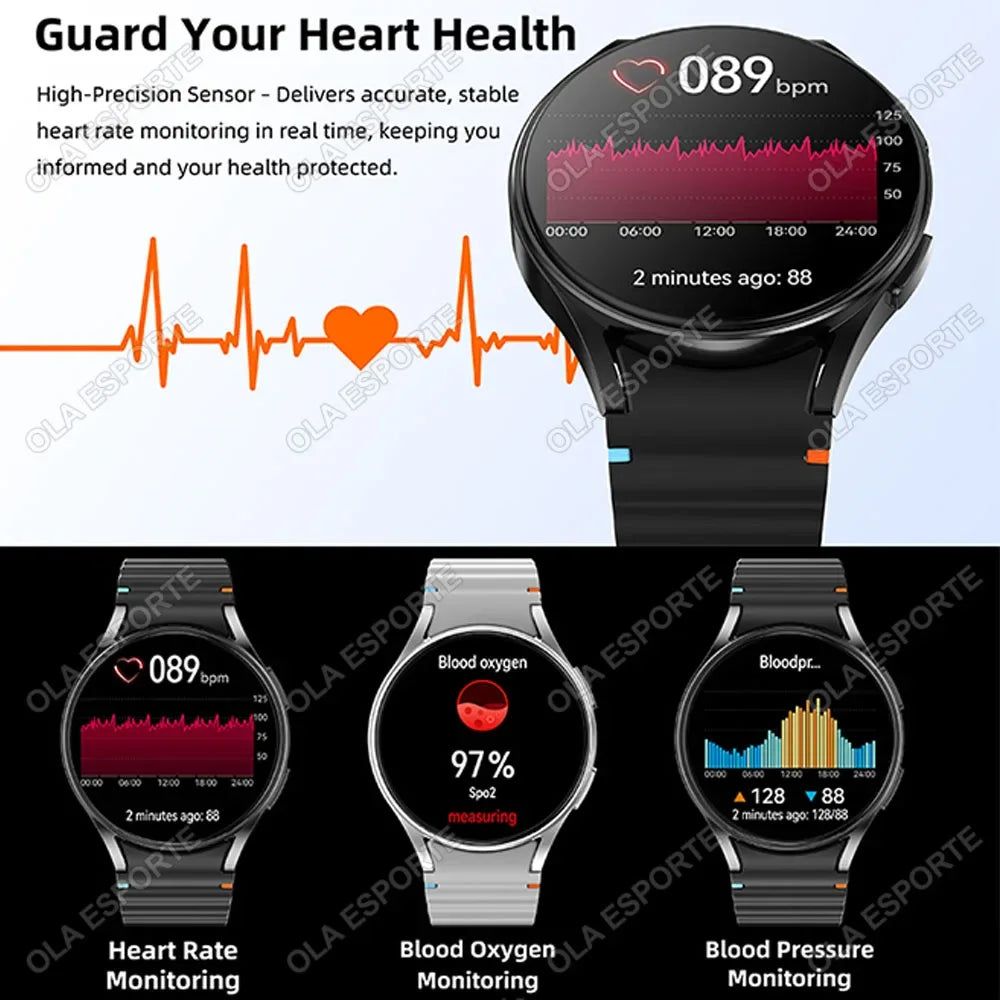 Smart Watch 6 Pro Original Premium GPS Smartwatches For Women Men Amoled Display Bluetooth Call 5ATM Waterproof Sport Wristwatch - Wear444
