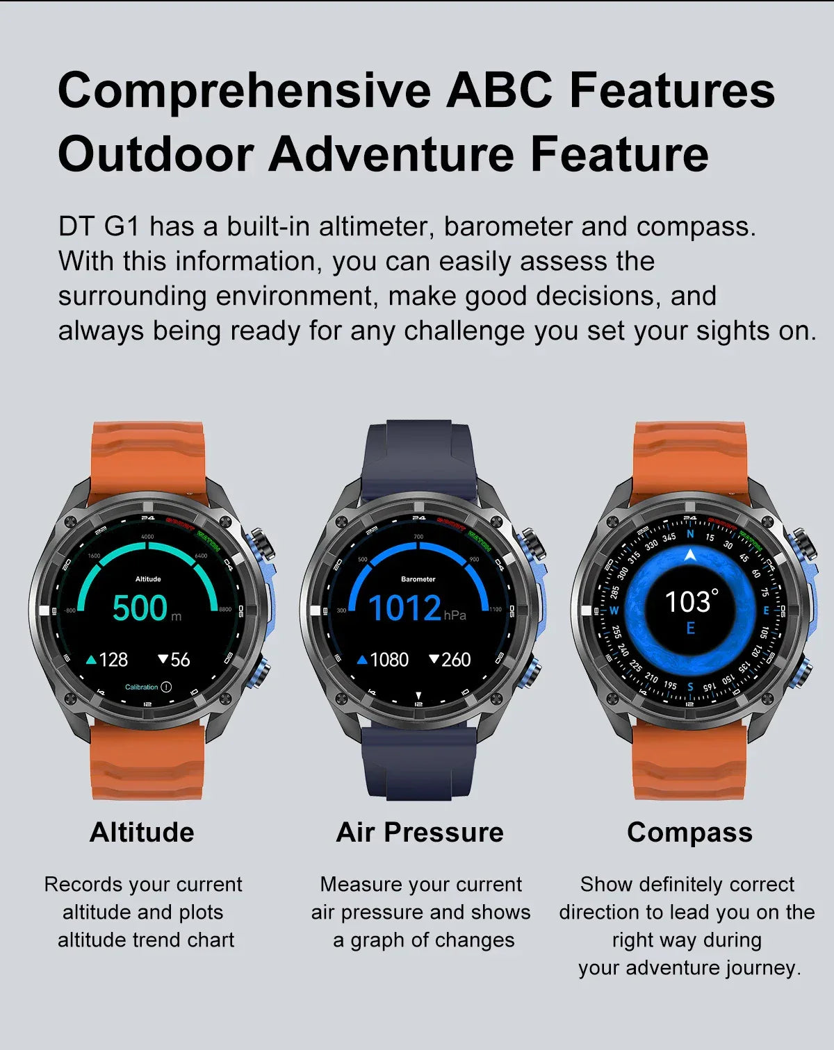 2025 New T-Rex Tactical Smartwatch Built-in GPS Offline Map 4GB Memory 5ATM IP69K Swimming Waterproof Men Militray Smart Bracele - Wear444