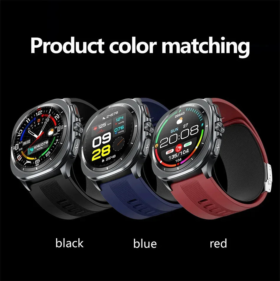Airbag measurement Smart Watch Men ECG Air Pump Blood Pressure Blood Oxygen BT Call NFC SmartWatch For Man Android iOS upgrade - Wear444