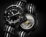 Quartz Watch for Men's Nylon Braided Strap Waterproof Luminous Sports with Chronograph Fashion Wristwatch Male