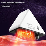 Electric Scalp Applicator Massage Liquid Guide Comb Hair Growth Comb Vibrating Red Light Microcurrent Heating