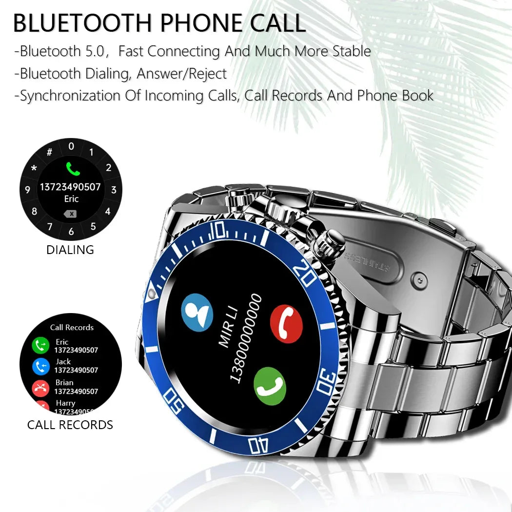 2025 New Men's Smart Watch 1.3" AMOLED HD Screen GPS Exercise Tracking Heart Rate Bluetooth Call Fashion Women's Smart Watch - Wear444