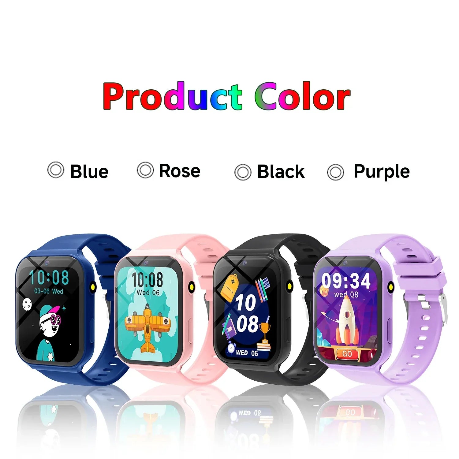 2025 New Smartwatch For Kids HD Camera Flashlight Study Partners Multi Games Calculator Children's Day Birthday Gift Boys Girls - Wear444