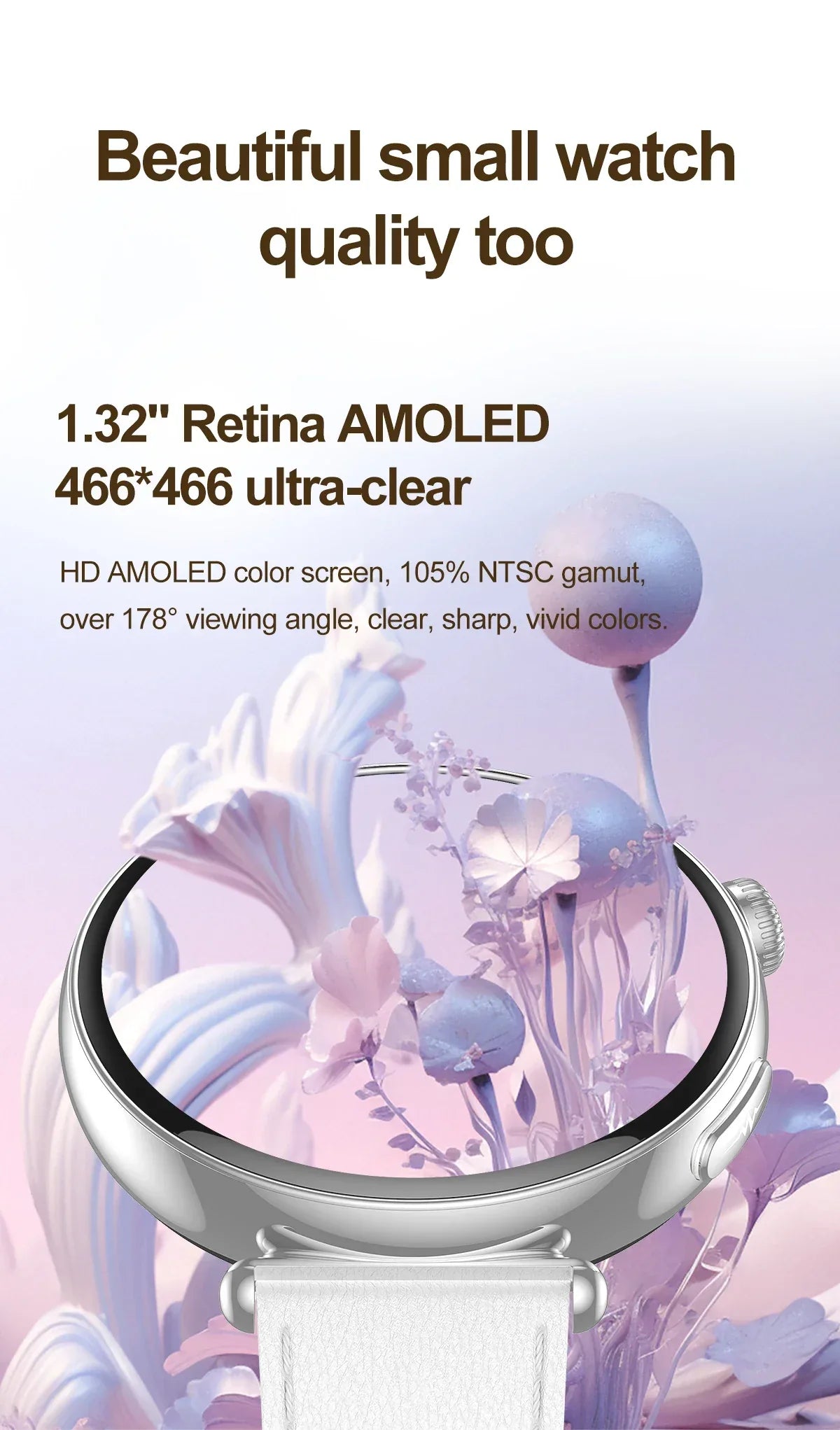 2026 New Women AI Smart Diagnosis Smart Watch HRV+ECG Uric Acid Blood Oxygen Health Monitor IP68 Waterproof Sports Smartwatches - Wear444