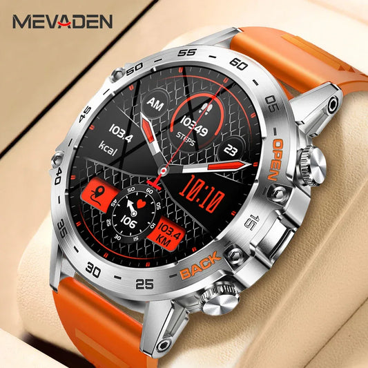 MEVADEN Steel 1.39 Bluetooth Call Smart Watch Men Sports Fitness Tracker Watches IP67 Waterproof Smartwatch for Android IOS MD52 - Wear444
