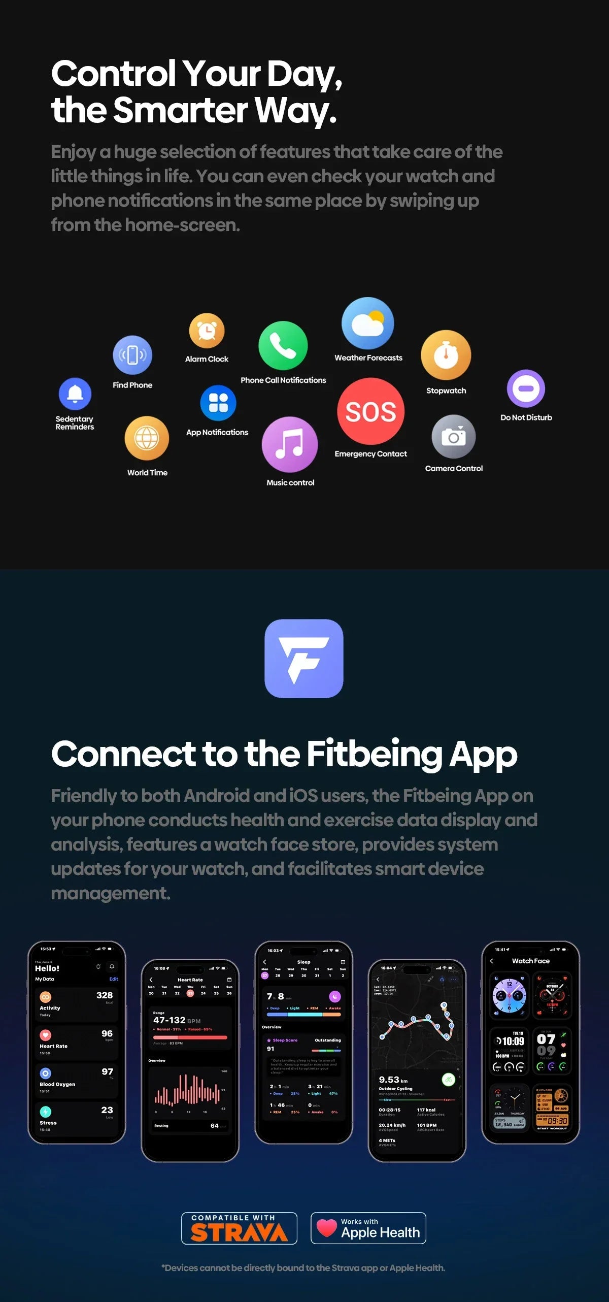 New Zeblaze Beyond 3 Plus GPS Smart Watch 1.78'' AMOLED Display Built-in Amazon Alexa Make/Receive Phone Calls 3ATM Smartwatch - Wear444