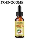 Coconut Hair Care Oil Natural Plant Essence Deeply Nourishe Hair Scalp Reduce Hair Breakage Improve Dryness Hair Oil Skin Hair