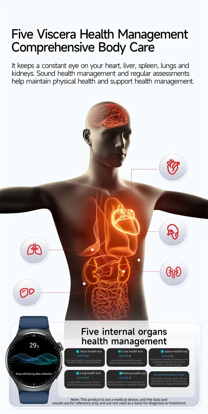 2026New Smart Watch Men Sport ECG Heart Rate Blood Pressure Health Diagnosis Uric acid Waterproof Smartwatches For Men women box - Wear444