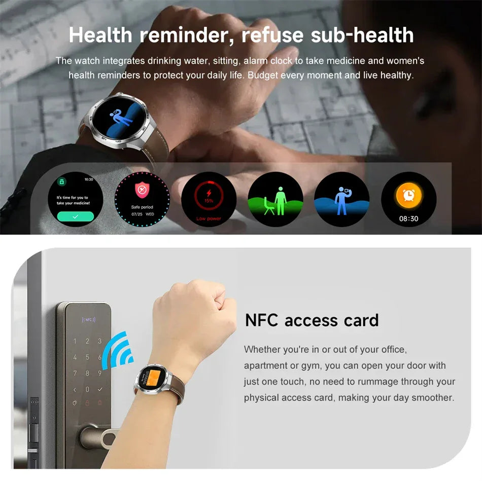 New Watch 5 Pro Smart Watch HD AMOLED Screen GPS Tracker Bluetooth Call Health Monitoring Waterproof Sports SmartWatch Men Women - Wear444