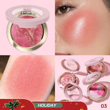 Pudaier Multi-purpose Brightening Glossy Blush Cream, suitable for daily makeup-holiday gift, easy to carry