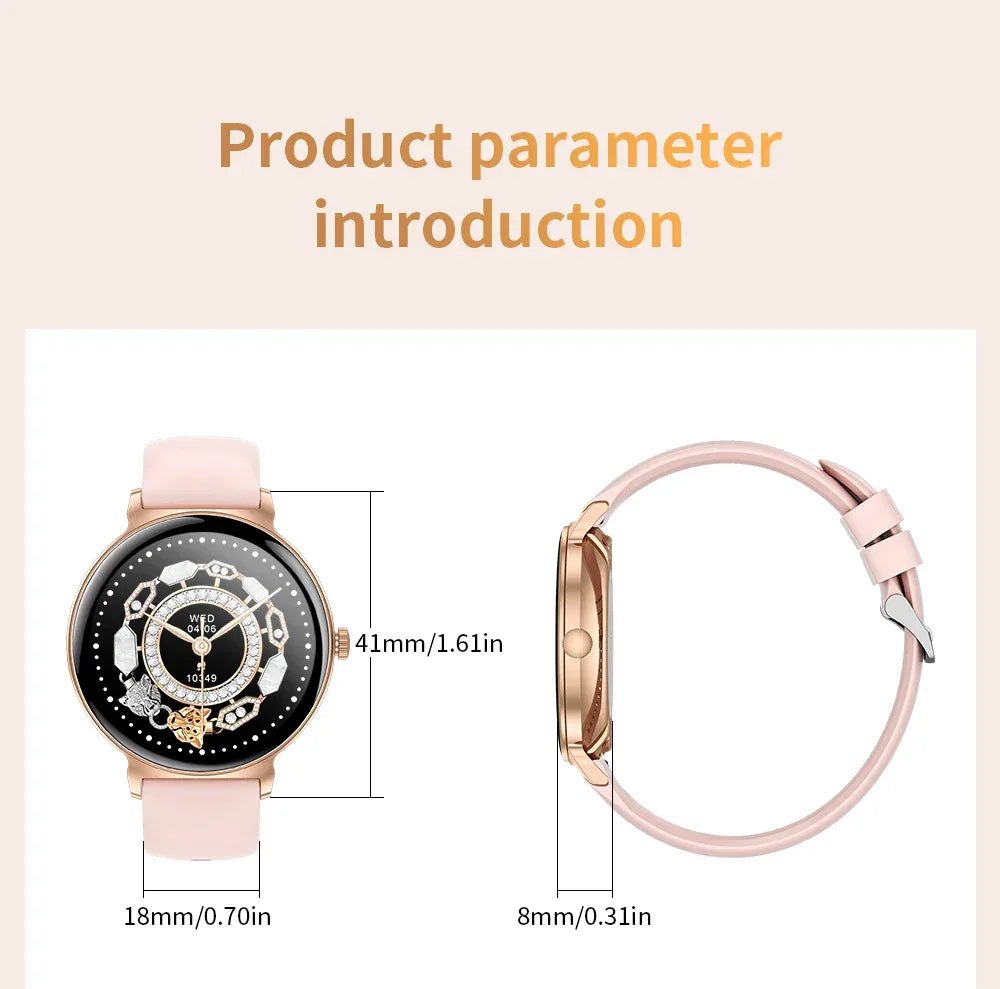 For Android IOS New Ultra Thin Smart Watch Women Screen Always Display Time Sports Bracelet Bluetooth Call Fashion Smartwatch - Wear444