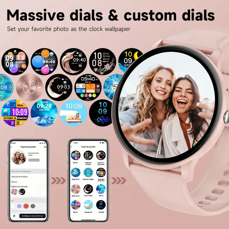 2025 New Smart Watch Women Men Bluetooth Call Sports Fitness Watches Heart Rate Health Monitor Smartwatch Ladies For Android iOS - Wear444