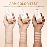 Stick Foundation Balm Serum Boosted Skin Tint Foundation Stick Smooth Plumper Hight Coverage Travel Bronze Foundation Stick Make