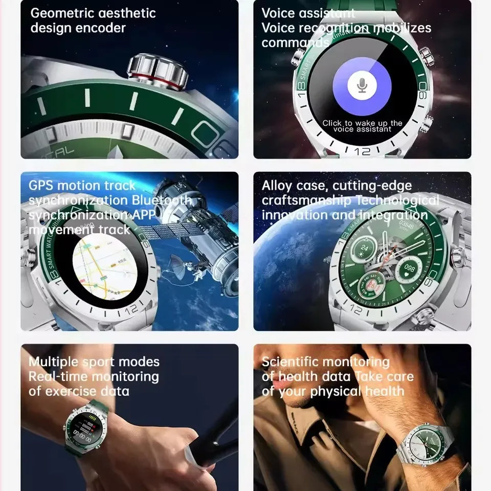 Hotsale Smartwatch Women Men Lady Gifts 1.53” HD AMOLED GPS NFC Bluetooth Phone Calls Sports Smart Watches For Man Waterproof - Wear444