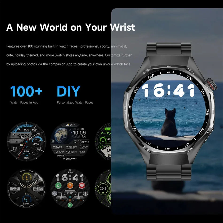 2026 New Upgrade Watch 6 Max GPS Workout Tracking Heart Rate Blood oxygen AMOLED Bluetooth Call Sport Waterproof Smart Watch - Wear444