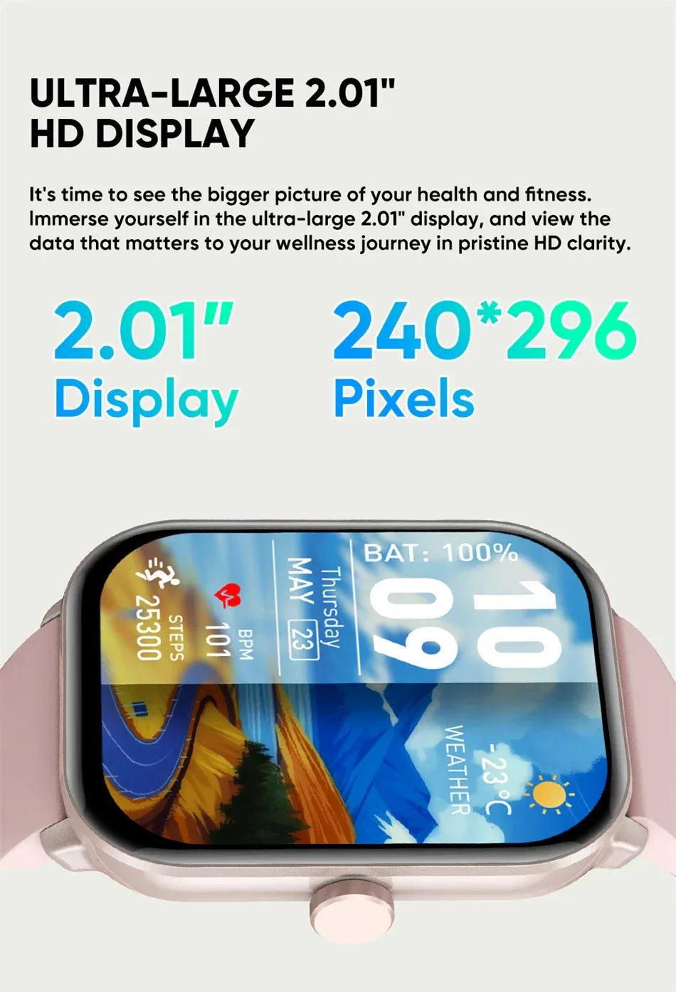 New Watch 5 Global Version Men Women HD AMOLED Display Sports Fitness Heart Rate Bluetooth Call GPS Track Waterproof Smart Watch - Wear444