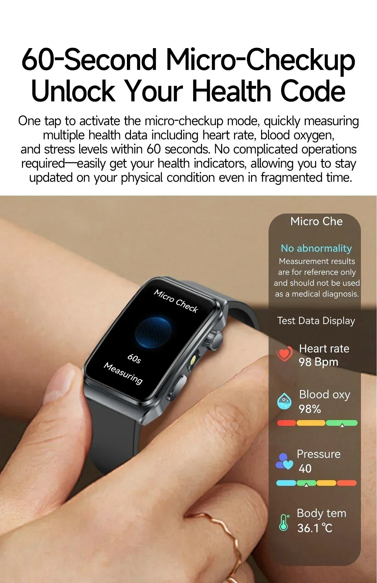 2025 New Nursing Grade ECG+PPG Pulse therapy Smartwatch Men Blood lipid Uric acid Bluetooth call Health Bracelet For Android iOS - Wear444