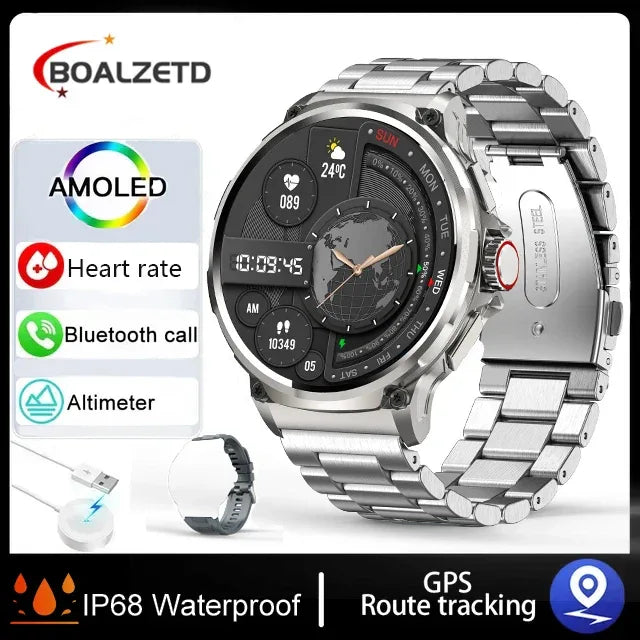 2025 New1.85Inch HD Bluetooth Call Smart Watch Men Sports Fitness Tracker Heart Monitor 710mAh Smartwatch For Android ios - Wear444