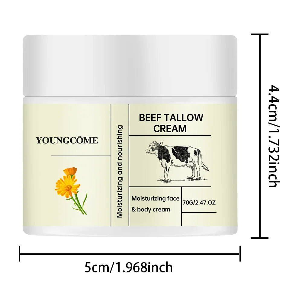 Beef Tallow Face Cream WhiteningFreckle Cream Remove Melasma Dark Spots Melanin Anti-Aging Lightening Shrink Pores Moisturizing