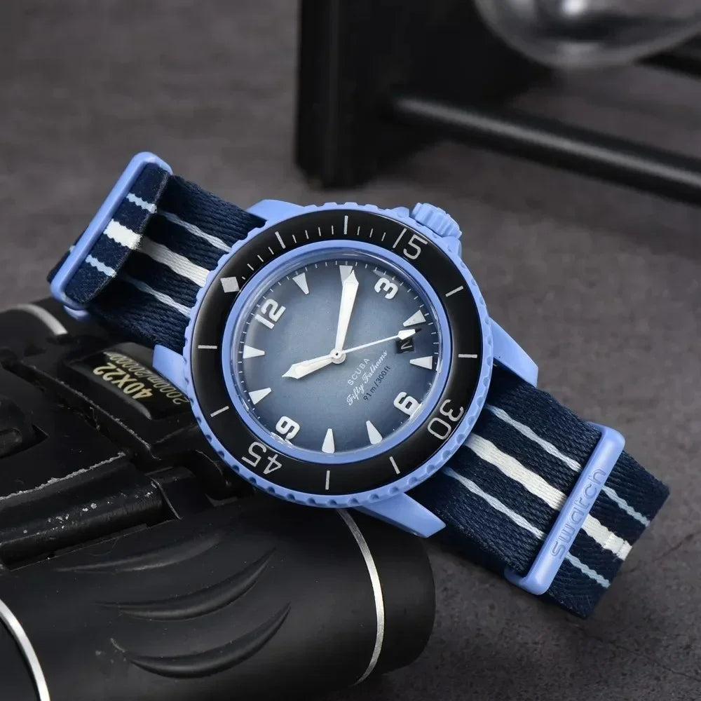 Tactical Nylon Watch - Chronograph Sport Waterproof
