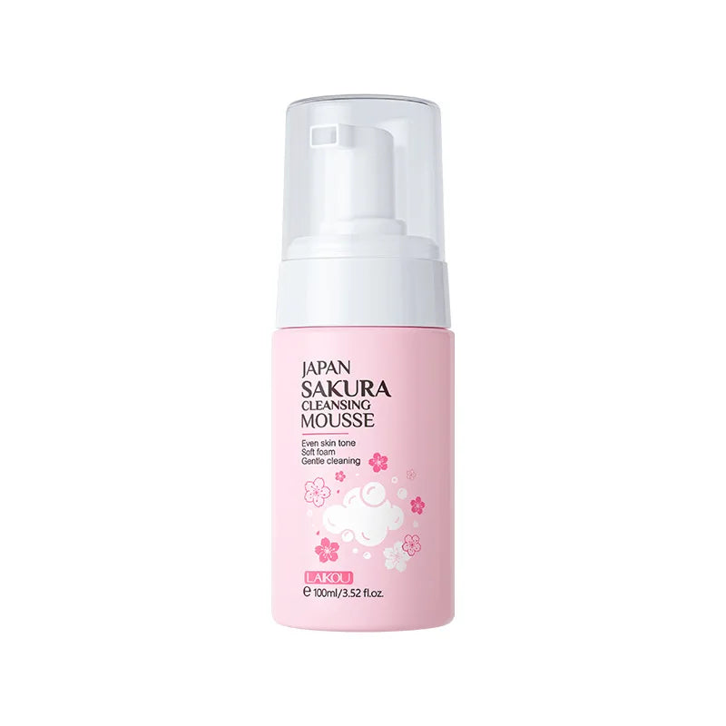 Japan Sakura Cleansing Mousse 100ml Deep Clean Moisturizing Foam Face Wash For All Skin Types Whitening  Beauty Bubble Skincare