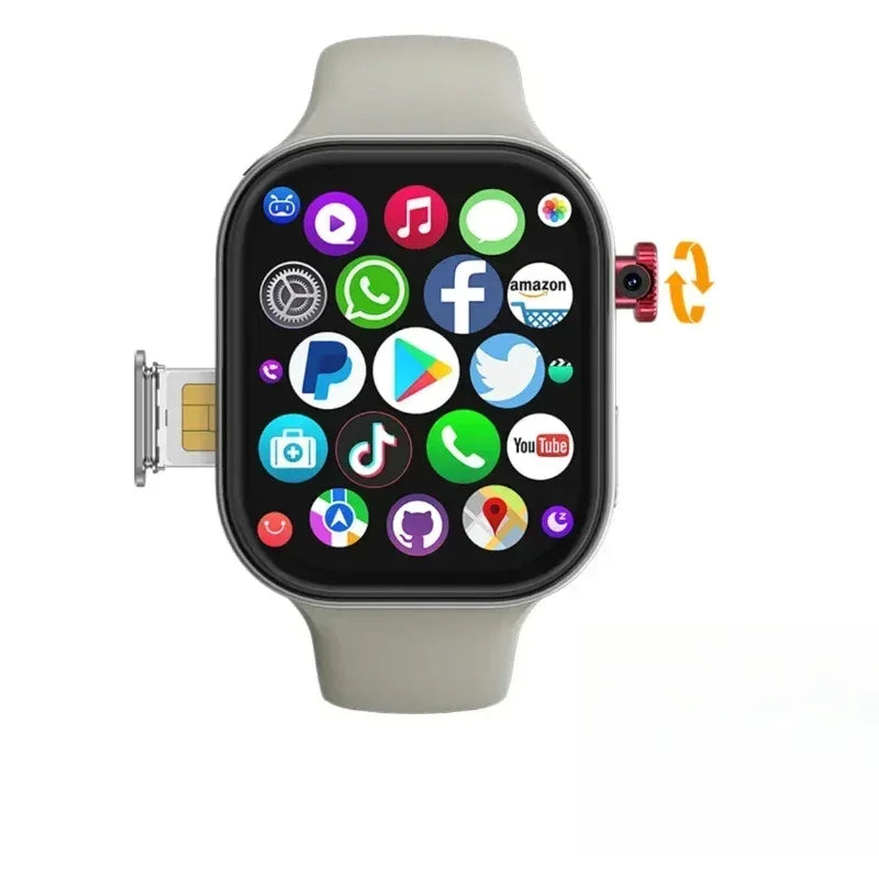 4G/5G180° rotating camera VP99 smartwatch Android smartwatch 2.29-inch wide screen SIM card slot GPS WIFI Play Store - Wear444