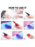 1Pc 15ML Glow in the Dark Gel Nail Polish - Luminous Top Coat for Home Salon Manicure and DIY - Long-Lasting and Durable