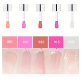 Hydrating Lip Glow Oil, Moisturizing Transparent Plumping Lip Gloss, Tinted for Lip Care and Dry Lip,Ideal Gift For Mother's Day