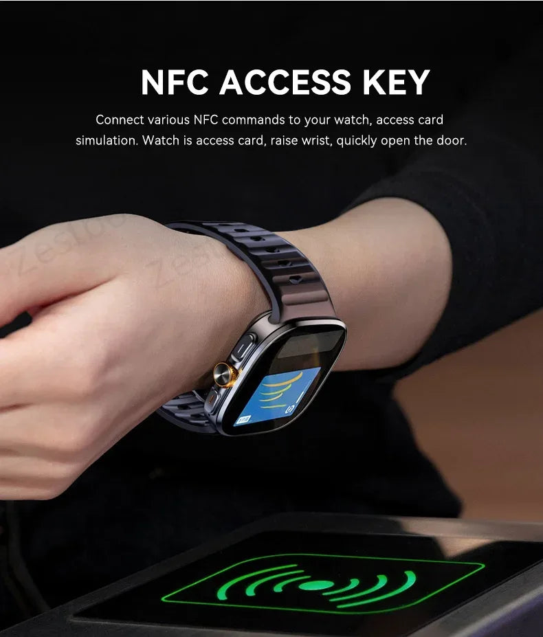 Original M99 Smartwatch 2.4 inch Amoled Screen insert 4G/5G Sim Card GPS WIFI 190° Rotating Camera Game Android 10.0 Smart Watch - Wear444