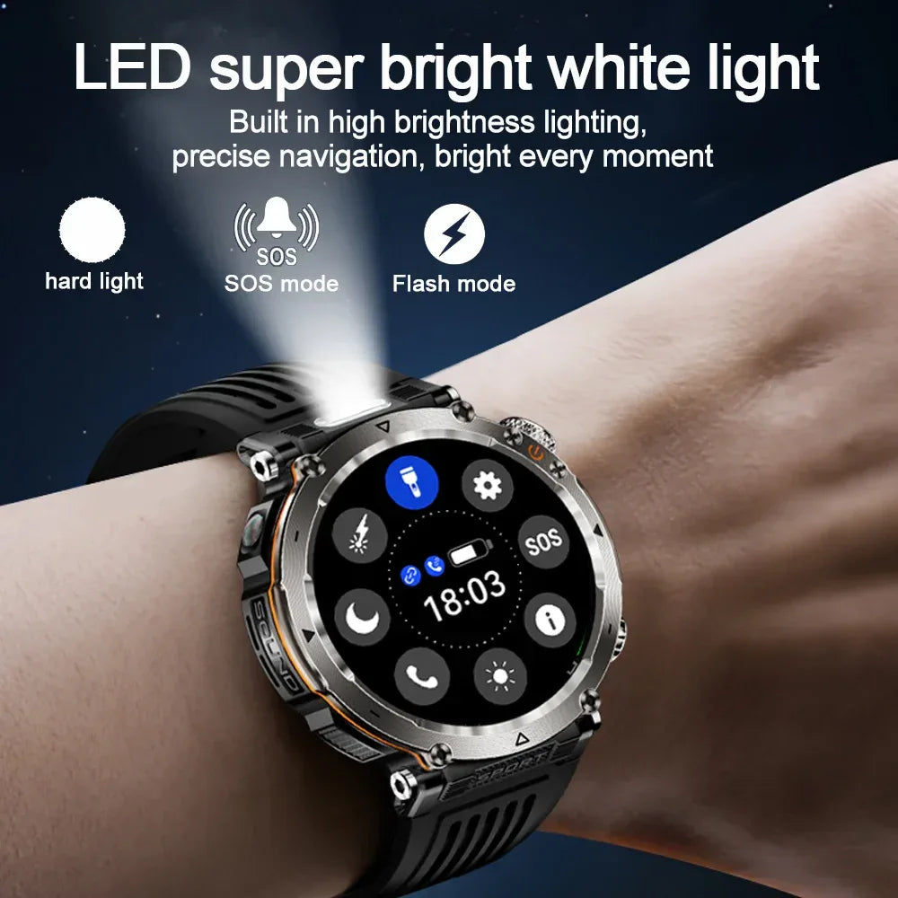 Outdoor Sports Smart Watch Men AMOLED Screen NFC Heart Rate Bluetooth Call 5ATM Waterproof Smartwatch 2025 New Fashion Luxury - Wear444