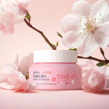 Sakura Lazy Cream Lightening Nourishing Brightening Skin Tone Natural Makeup Moisturzing Facial Cream