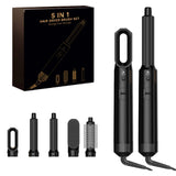 5-in-1 Hairstyling Tool is a revolutionary hair styling machine that combines the power of a hair dryer, straightener, curler,vo